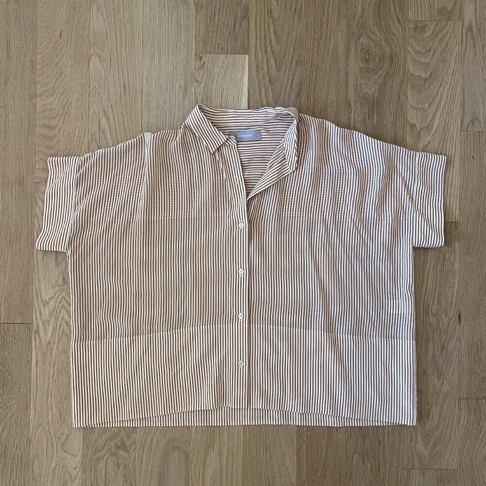Everlane Boxy Silk Button-Up